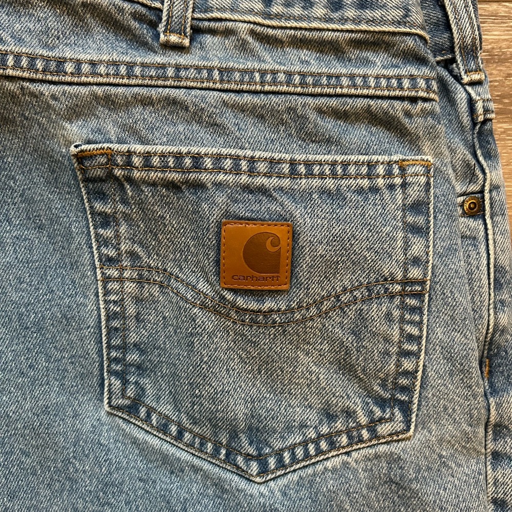 Carhartt Men's Relaxed Fit Blue Jeans - Picture 3 of 4